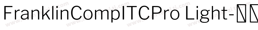 FranklinCompITCPro Light字体转换